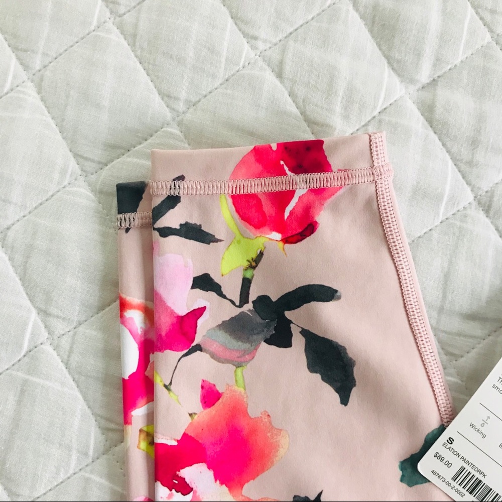 NWT Athleta Painted Flower Elation 7/8 Tight - Picture 6 of 7